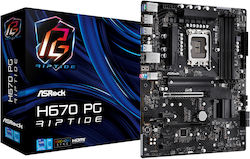 ASRock H670 PG Riptide Wi-Fi Motherboard ATX with Intel 1700 Socket