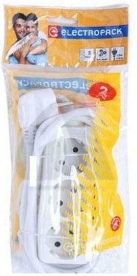 Electropack Steckdosenleiste 3 Positionen mit Kabel 1.5m