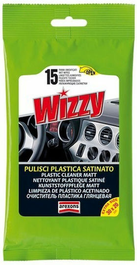 Arexons Synthetic Cleaning and Polishing Cloths for Interior Plastics Dashboard of Car 30x20cm 15 Pieces