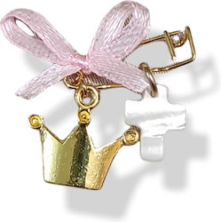 The Art of Beading Christening Charm Pin Pink 20pcs