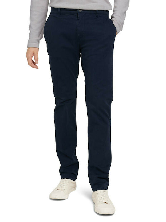 Tom Tailor Ανδρικό Παντελόνι Chino Ελαστικό σε Κανονική Εφαρμογή Navy Μπλε