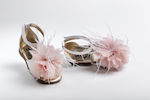 Ever Kid White-Pink Baptism Leather Sandals