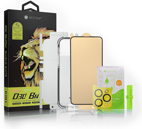 Bestsuit 6in1 Set Housing Protector Film & Camera Lens Tempered Glass & Applicator & Back Cover Σιλικόνης 0.3mm Σετ με Τζαμάκι Διάφανο (iPhone 11 Pro Max)