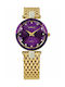 Jowissa Facet Strass Watch with Gold Metal Bracelet