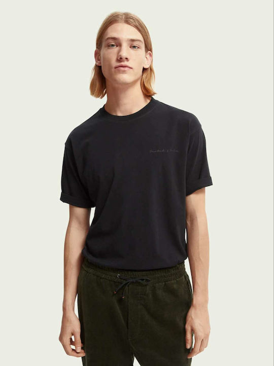 Scotch & Soda Men's Short Sleeve T-shirt Black