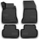 Novline Set of Front and Rear Mats 4pcs Tray Type for Mercedes-Benz GLA 2014 Black