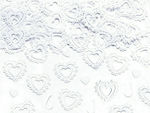 White Hearts Hearts Confetti White 15gr