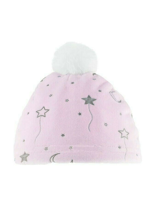 Soft Touch Kids Beanie Fabric Pink