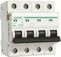 Geyer 4-Poles Automatic Circuit Breaker 63A EA463B