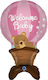 Baby Birth Balloons Hot Air Balloons Foil Jumbo Pink 97cm