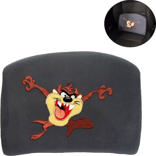 Carner Car Pillow Anatomic / Orthopedic Waist Pillow Taz 37x28x9.5cm Gray in Gray Color