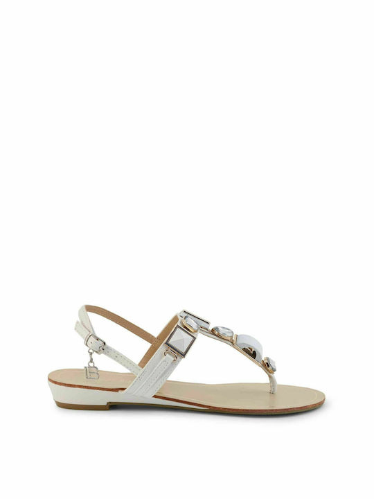 Laura Biagiotti Women's Flat Sandals In White Colour