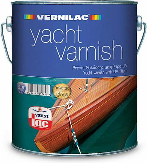 Vernilac Yacht Varnish Βερνίκι Επιφάνειας Διαλύτου Άχρωμο Γυαλιστερό 750ml