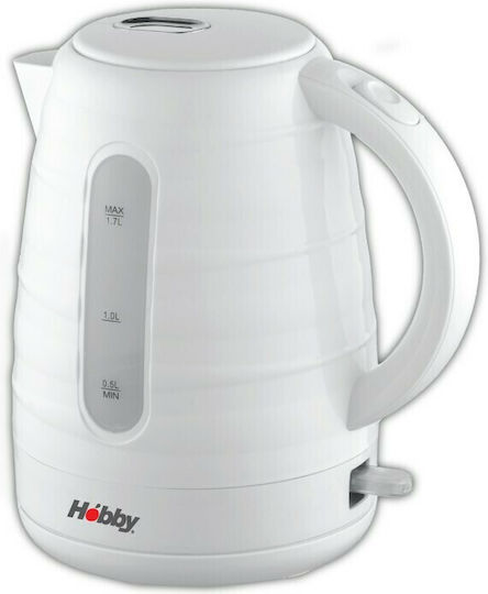Hobby HCK-40352 Βραστήρας 1.7lt 2200W Λευκός
