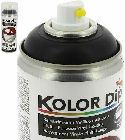 KolorDip Sprühfarbe von Autos Matt Metallic Schwarz 400ml