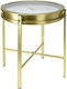 Round Side Table Metal Gold L40xW40xH42cm.