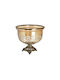 Inart Декоративна купа Металик С Поднос Gold / Honey 19x19x17см 1бр