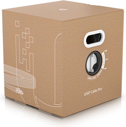 Ubiquiti F/FTP Cat.5e (Gigabit) Καλώδιο Δικτύου Ethernet εξωτερικού χώρου χωρίς ακροδέκτες 305m Λευκό