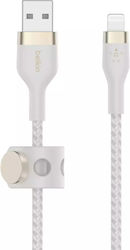 Belkin Braided USB-A la Cablu Lightning Alb 1m ...