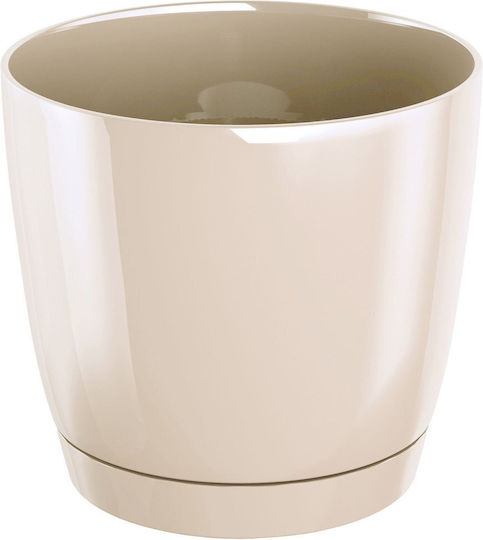 Marhome Coubi Round P Pot Plastic Cream 24x24x22cm.