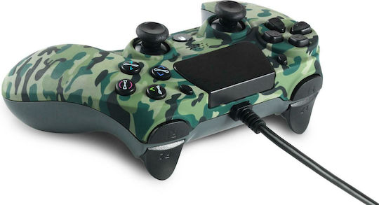 Spartan Gear Hoplite Wired Gamepad for PC PS4 Green Camo