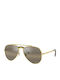 Ray Ban Aviator Unisex Γυαλιά Ηλίου με Χρυσό Μεταλλικό Σκελετό και Καφέ Ντεγκραντέ Polarized Φακό RB3625 9196/G5