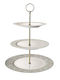Laura Ashley Porcelain Dessert Tower Stand with 3 Tiers Wild Clematis Collectables Multicolour Ø26cm