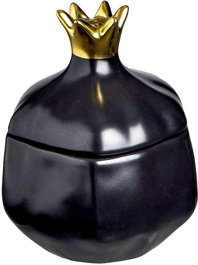 JK Home Decoration Настолници Гоури Нар Black Checkmate Керамичен 11x16см 1бр