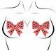 Leg Avenue Bows Nipple Covers Red D-230608