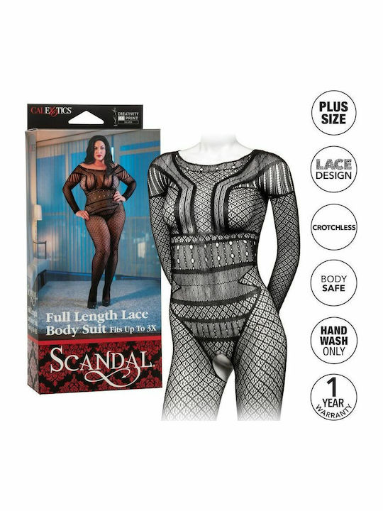 California Exotics – Plus Size Lace Body Suit Μαύρο