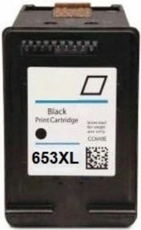 Συμβατό Μελάνι Εκτυπωτή InkJet HP 653 3YM75AE 790 Σελίδων Μαύρο 1τμχ
