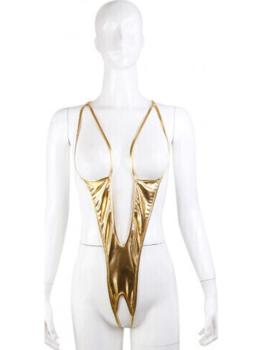 Naughty Toys Minimalist Teddy Sexy Κορμάκι Gold