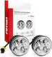 AMiO DRL 510L Στρογγυλό Φώτα Ημέρας Αυτοκινήτου LED Universal 12 / 24V 16W 2τμχ