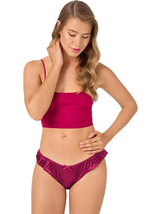 CottonHill Damen Zeichenfolge Burgundisch