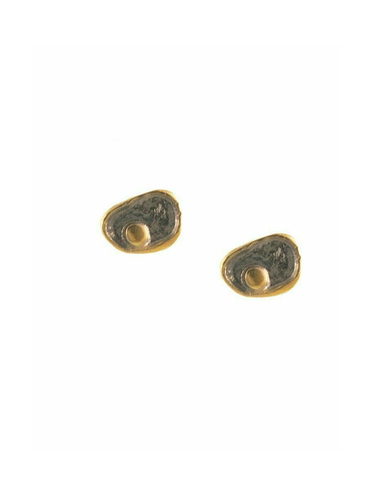 Handmade earrings made of gold plated silver