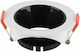 V-TAC Rotund Plastic Spot Încorporat cu Soclu GU10 Alb 8.5x8.5cm. 1buc