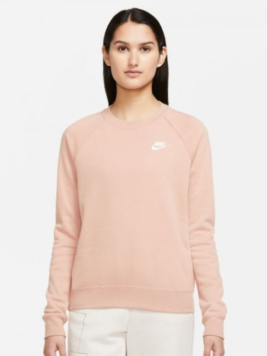 Nike Sportswear Essentials Γυναικείο Φούτερ Ροζ