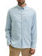 Selected Men's Shirt Long Sleeve Cotton Light Blue