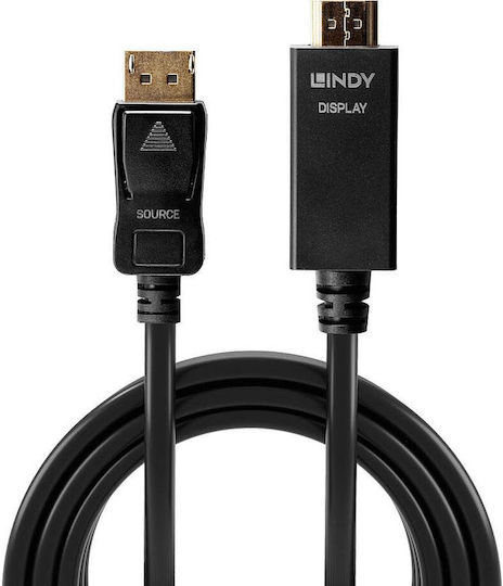 Lindy Cablu DisplayPort - HDMI de sex masculin 1m Negru (36921)