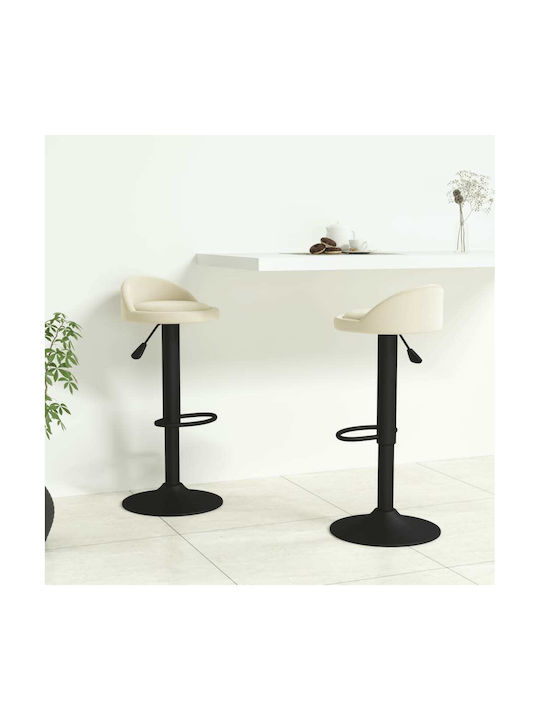 Hocker Bar mit Höhenverstellbar Cream 2Stück 36...