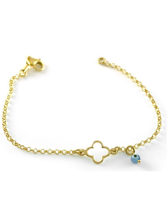 Bracelet in gold plated silver