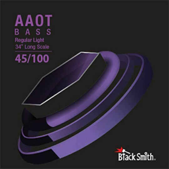 Blacksmith AAEB-45100-4 Набор Басови Струни Стомана С Никелово Покритие 45 - 100