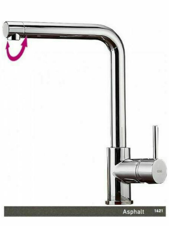 Armando Vicario Fluo Kitchen Faucet Counter Asphalt