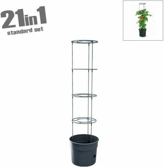 Marhome Tomato Grower Γλάστρα Πλαστική Ανθρακί