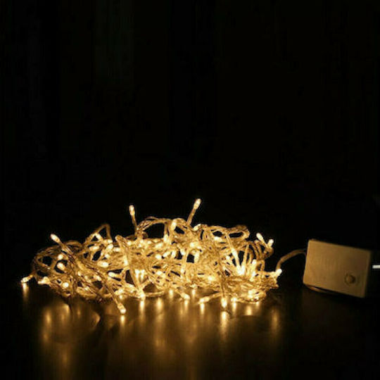 100 Λαμπάκια LED Λευκά σε Σειρά