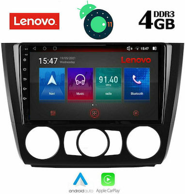 Lenovo Car-Audiosystem für BMW Serie 1,S.1 / E81 / E82 / E87 2004-2013 mit A/C (Bluetooth/USB/AUX/WiFi/GPS/Apple-Carplay) mit Touchscreen 9" DIQ_SSX_9040_AC