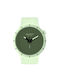 Swatch Big Bold Bioceramic Forest Watch Battery with Green Rubber Strap