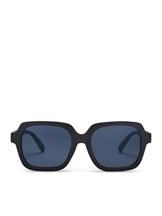 Chpo Jojo Women's Sunglasses with Black Plastic Frame and Black Lens 16133DD
