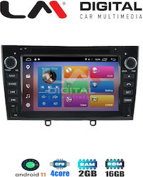LM Digital Z4083 Ηχοσύστημα Αυτοκινήτου για Peugeot 308 2007-2012 (Bluetooth/AUX/WiFi/GPS) με Οθόνη Αφής 7"