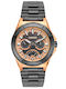 Breeze Elysian Women's Watch Chronograph with Gray Metal Bracelet